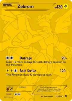 Zekrom 115/113 · Legendary Treasures