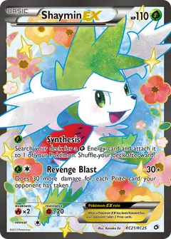 Shaymin-EX RC21 · Legendary Treasures