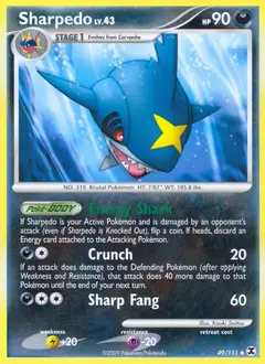 Sharpedo 49/111 · Rising Rivals