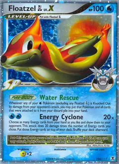 Floatzel GL LV.X 104/111 · Rising Rivals
