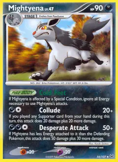 Mightyena 54/127 · Platino