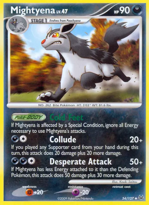 Mightyena 54/127 · Platino