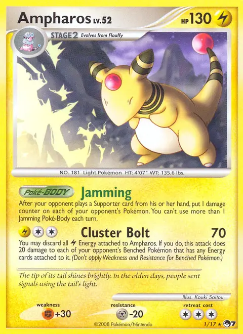 Ampharos 1/017 · POP Serie 7