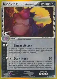 Nidoking δ 6 · EX Dragon Frontiers