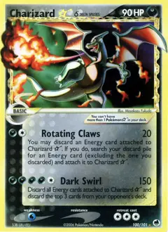 Charizard ★ δ 100 · EX Dragon Frontiers