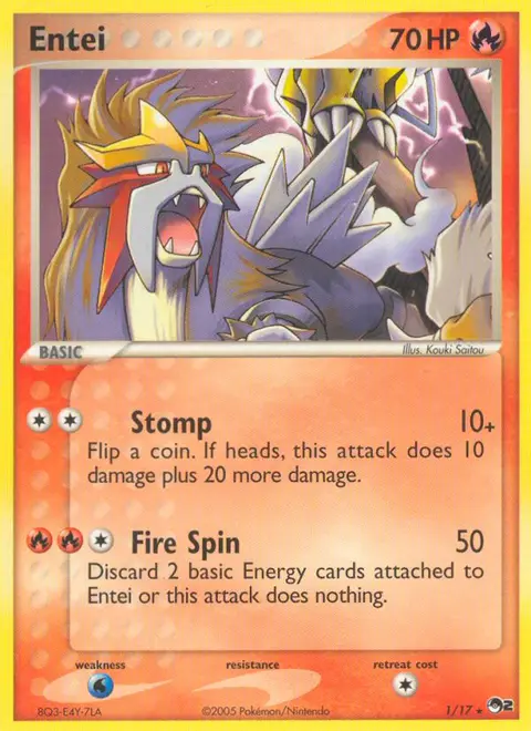 Entei 1/017 · POP Series 2