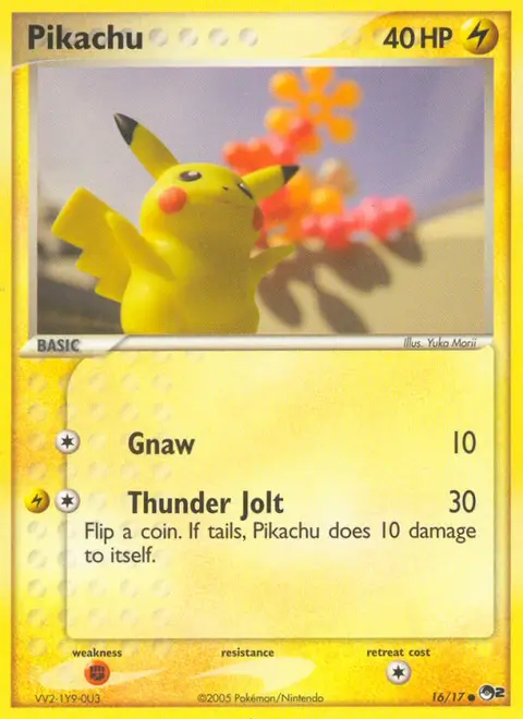 Pikachu 16/017 · POP Serie 2