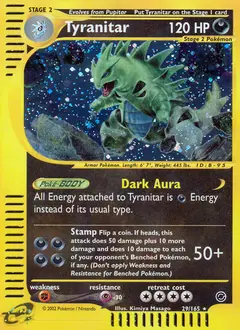 Tyranitar 29/165 · Expedition Base Set