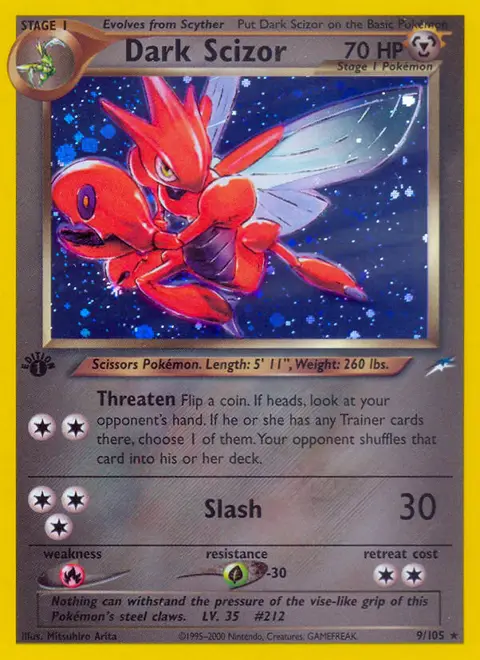 Dunkles Scherox 9/105 · Neo Destiny