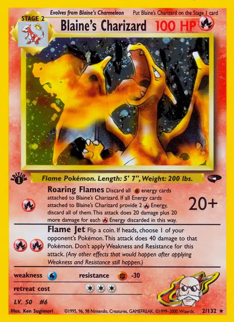Blaine's Charizard 2/132 · Gym Challenge
