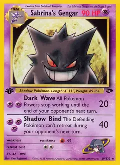 Sabrina's Gengar 29/132 · Gym Challenge