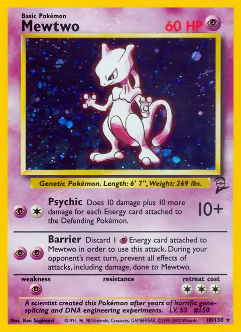 Mewtwo 10/130 · Base Set 2
