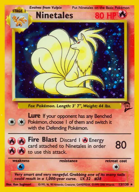 Ninetales 13/130 · Base Set 2