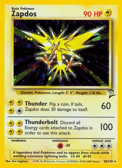 Zapdos 20/130 · Base Set 2
