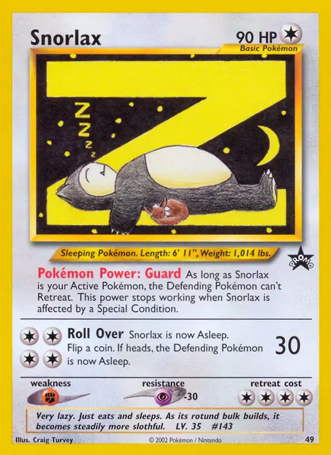 Snorlax 49/053 · Wizards Black Star Promos