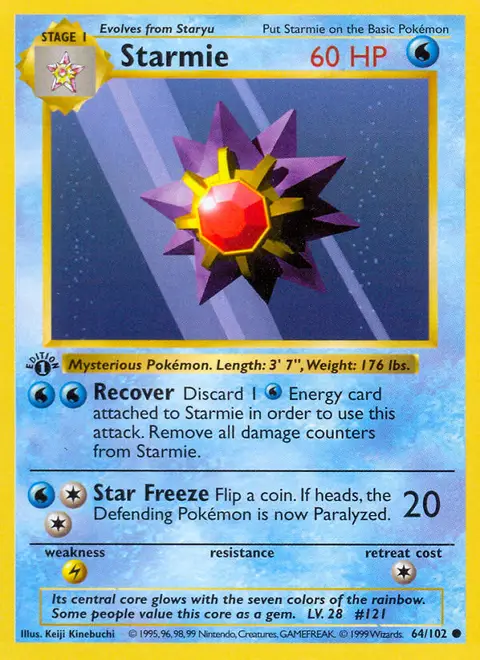 Starmie 64/102 · Set Base