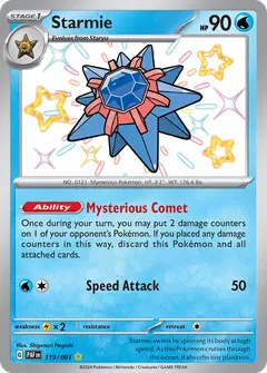 Starmie 119/091 · Paldeas Schicksale