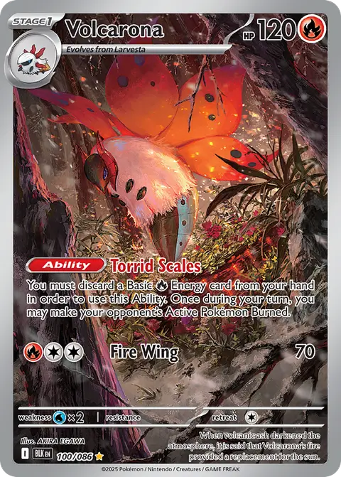 Volcarona 100/086 · Black Bolt