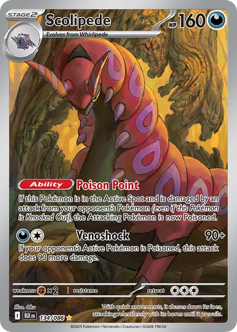 Scolipede 134/086 · Black Bolt
