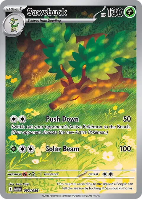 Sawsbuck 92/086 · White Flare