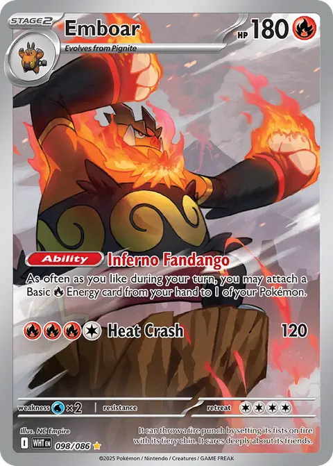 Emboar 98/086 · White Flare