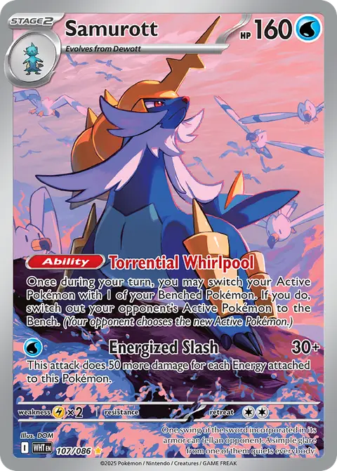 Samurott 107/086 · White Flare