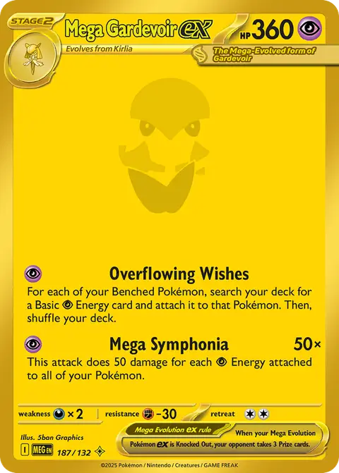Mega Gardevoir ex 187/132 · Mega Evolution