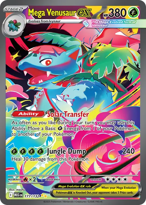 Mega Venusaur ex 177/132 · Mega Evolution