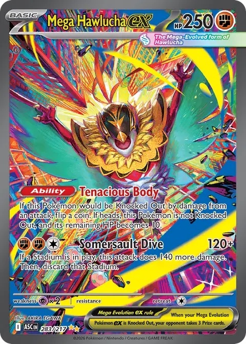 Mega Hawlucha ex 283/217 · Ascended Heroes