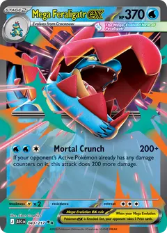 Mega Feraligatr ex 043/217 · Ascended Heroes