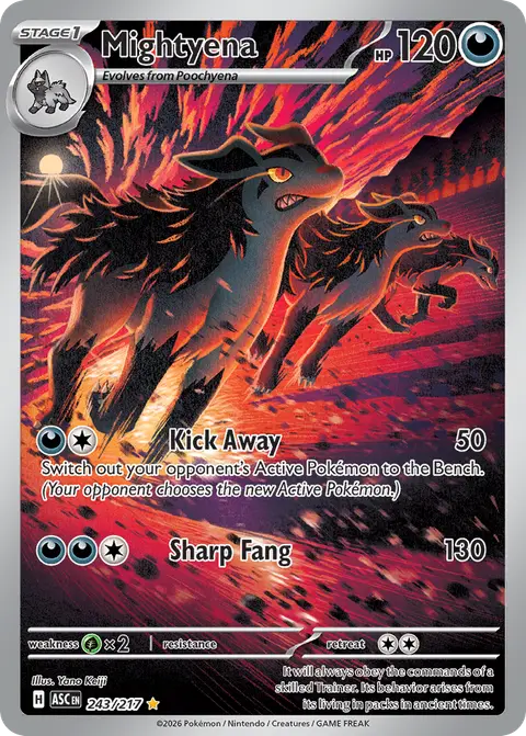 Mightyena 243/217 · Ascended Heroes