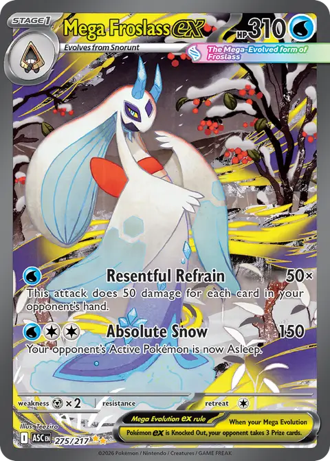 Mega Froslass ex 275/217 · Ascended Heroes