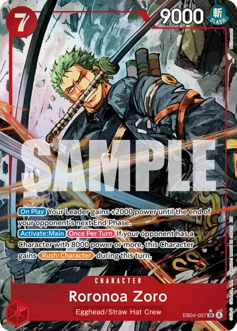 Roronoa Zoro EB04-007 · Adventure on Kami's Island