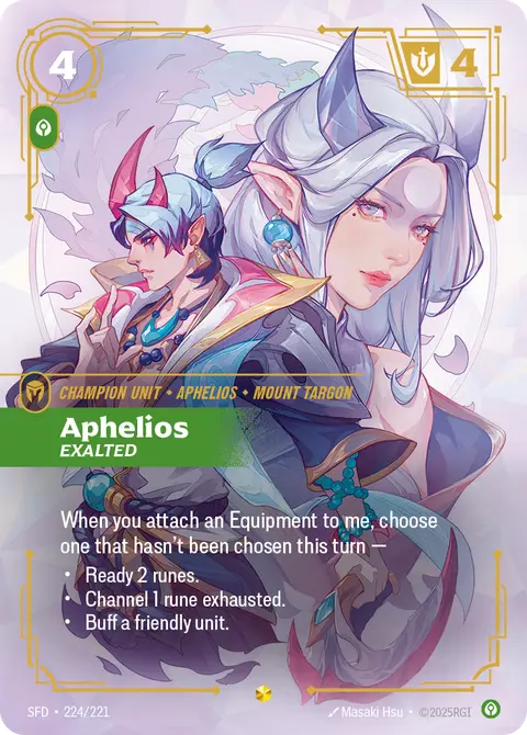 Aphelios, Exalted SFD-224/221 · Spiritforged