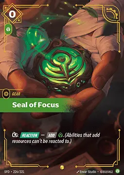 Seal of Focus SFD-226/221 · Spiritforged