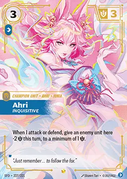Ahri, Inquisitive SFD-227/221 · Spiritforged
