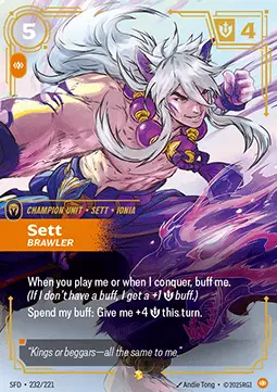 Sett, Brawler SFD-232/221 · Spiritforged