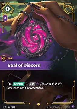 Seal of Discord SFD-234/221 · Spiritforged