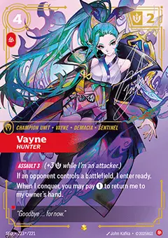 Vayne, Hunter SFD-223*/221 · Spiritforged