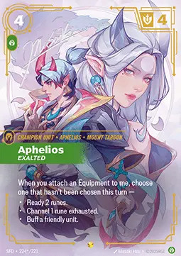 Aphelios, Exalted SFD-224*/221 · Spiritforged