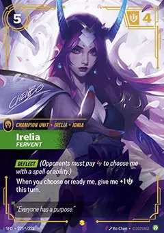 Irelia, Fervent SFD-225*/221 · Spiritforged