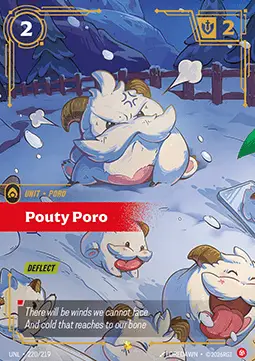 Pouty Poro UNL-220/219 · Déchaînement