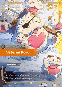 Veteran Poro UNL-223/219 · Déchaînement