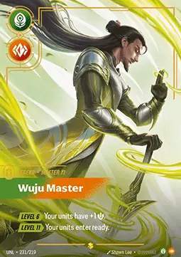 Master Yi, Wuju Master UNL-231/219 · Déchaînement