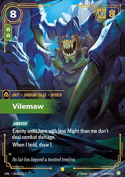 Vilemaw UNL-060a/219 · Déchaînement