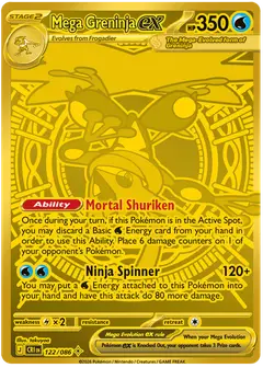 Mega Greninja ex 122/086 · Chaos Rising