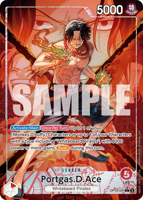 Portgas.D.Ace OP16-001 · The Time of Battle