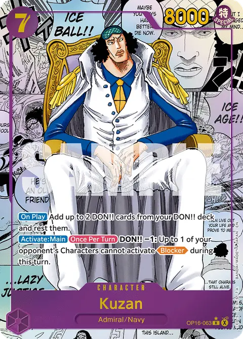 Kuzan OP16-063 · The Time of Battle