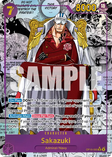 Sakazuki OP16-065 · The Time of Battle