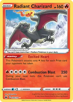 Radiant Charizard 020/159 · Crown Zenith